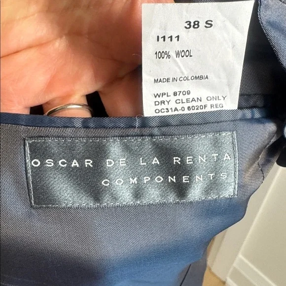 Oscar de la Renta Components Black Wool Blazer 38S - Picture 7 of 8